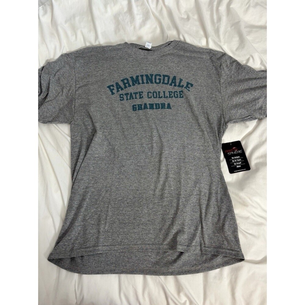 Farmingdale State College Grandparent T-shirt Large Gray New Large